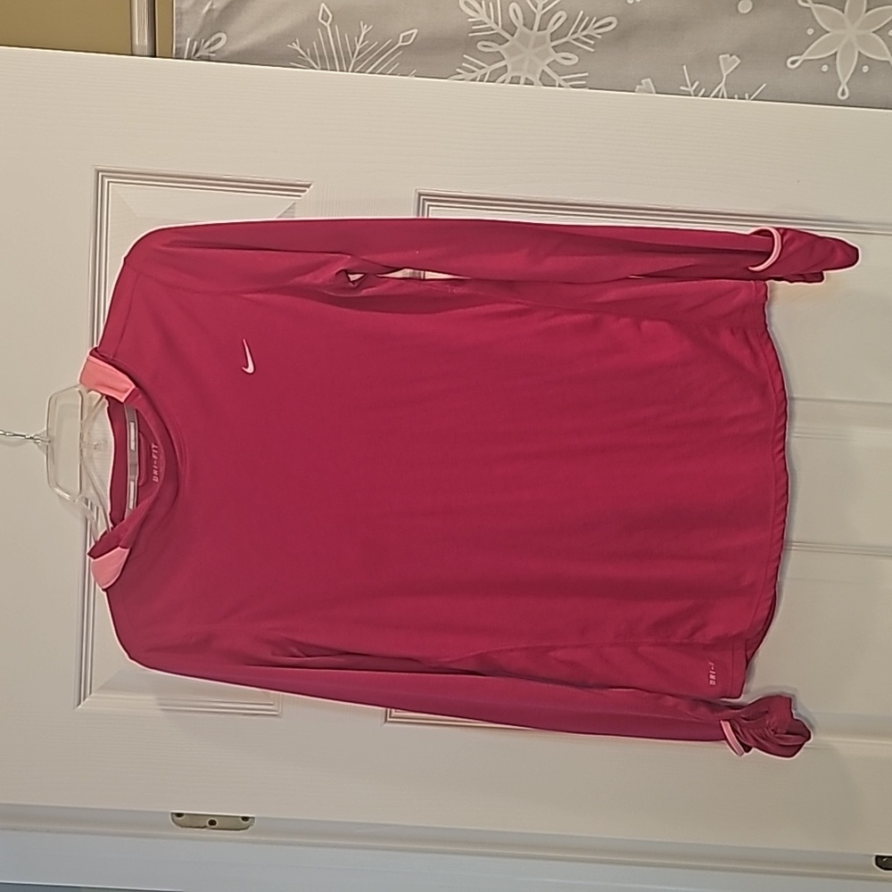 Nike Dry Fit Running Pink Hoodie Medium